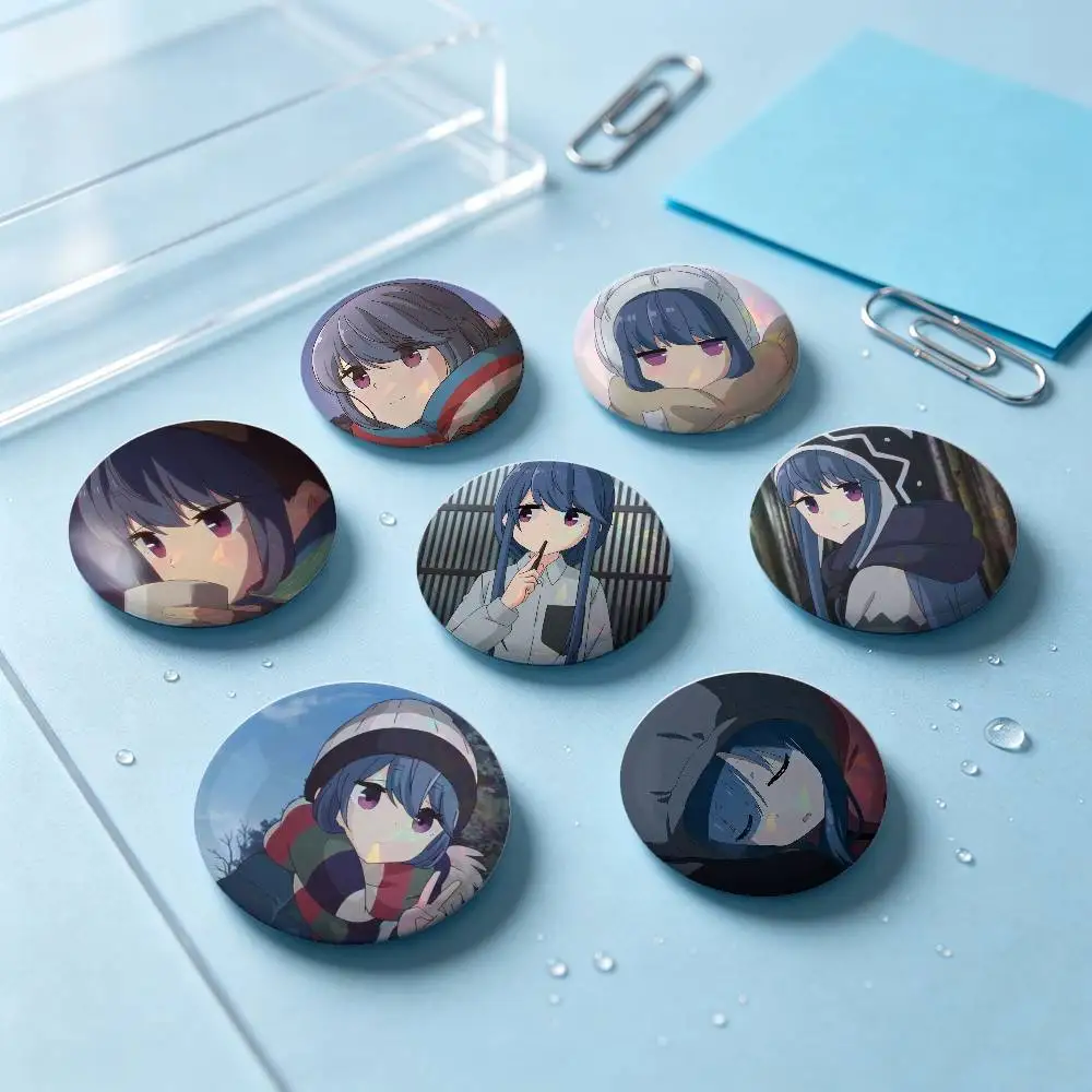 Rin Shima Anime Figure Badges 25 32 44 58 75 Mm Round Cosplay Pin Bag Decor Fans Collect Friends Gifts Brooch Souvenir