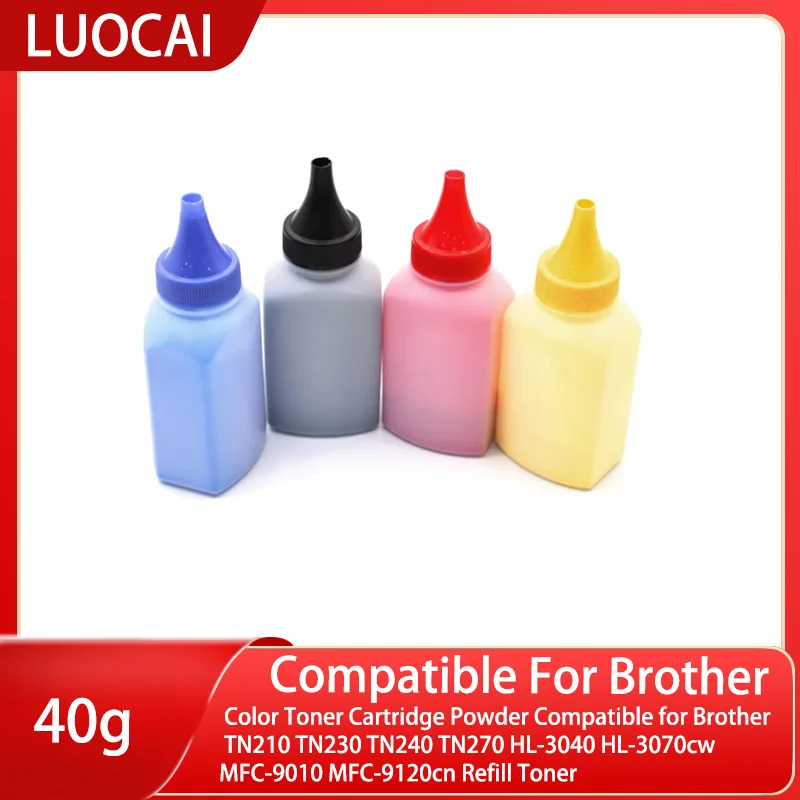 Renkli Toner Kartuşu Tozu Brother için Uyumlu TN210 TN230 TN240 TN270 HL-3040 HL-3070cw MFC-9010 MFC-9120cn Dolum Toner