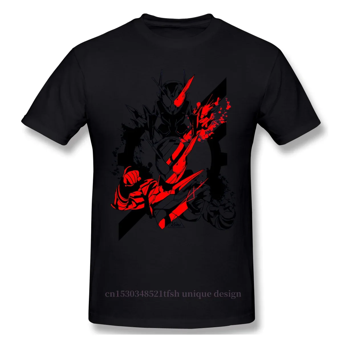 Customization Men Clothing Manga Masked Kamen Rider Series Hero Anime T-Shirt Build Hazard Fashion Short Sleeve