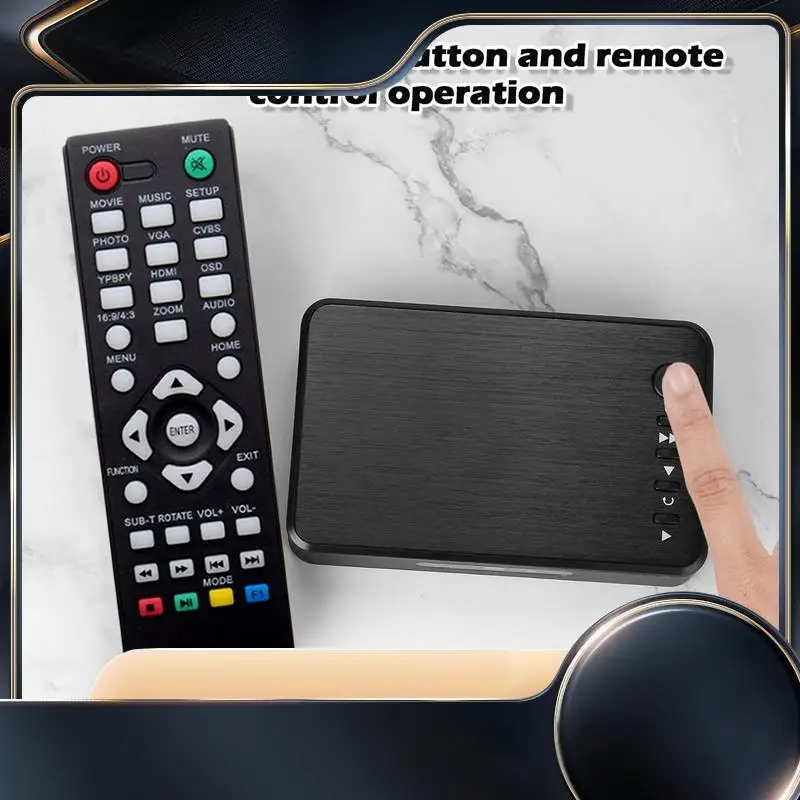 

1080P HD Multimedia Player H.264 AV/VGA Output USB HDD Player Fit For Broadcasting/Advertising EU Plug 1Set