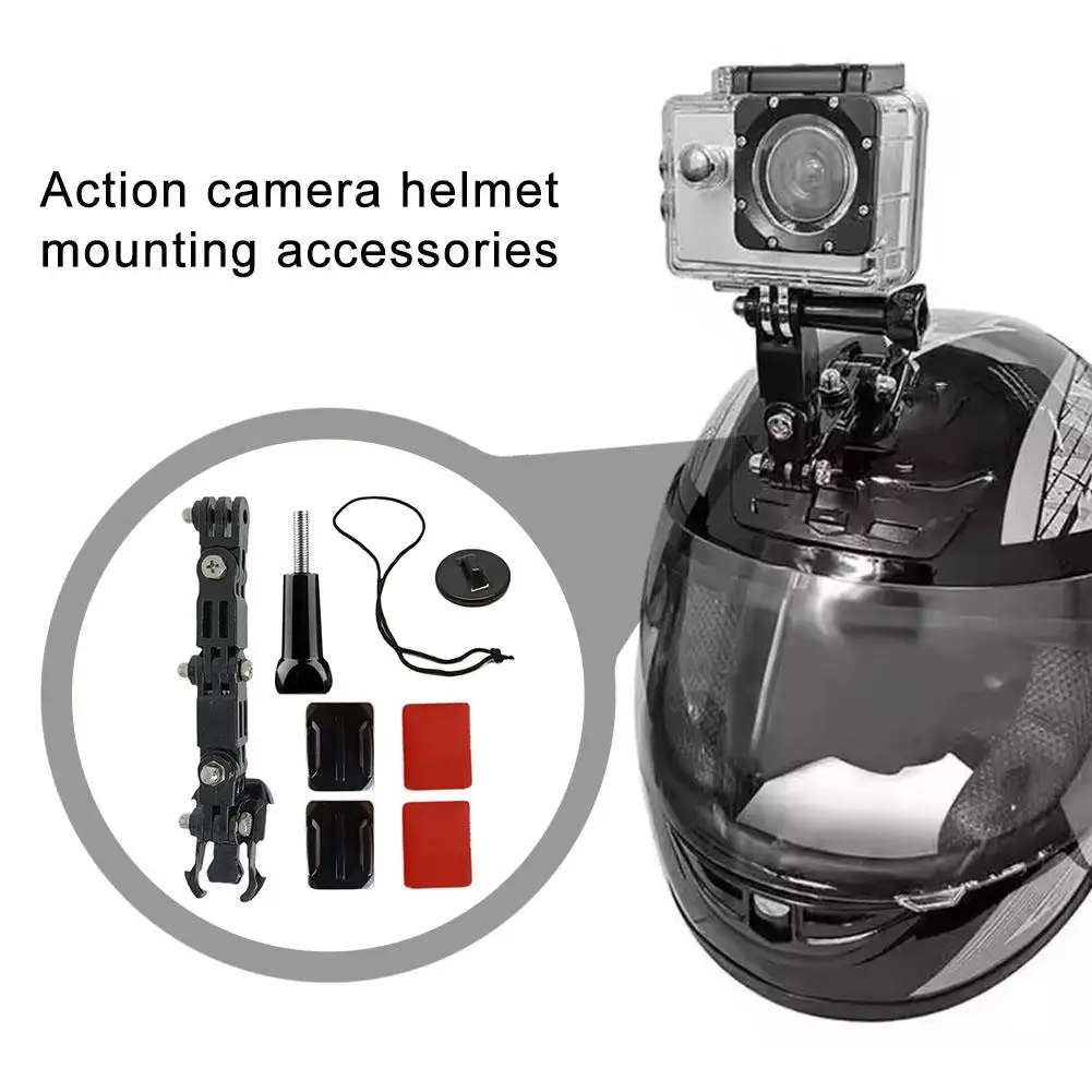 Motorcycle Helmet Holder All-round View Adjustable Helmet Accessories Camera Camera Action Holder Mounting P9O8