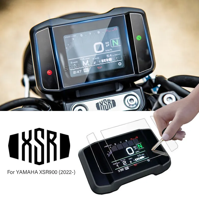 For Yamaha XSR900 XSR 900 2022 2023 HD Instrument Film Center Control Speedometer Anti-scratch Screen TPU Dashboard Protection