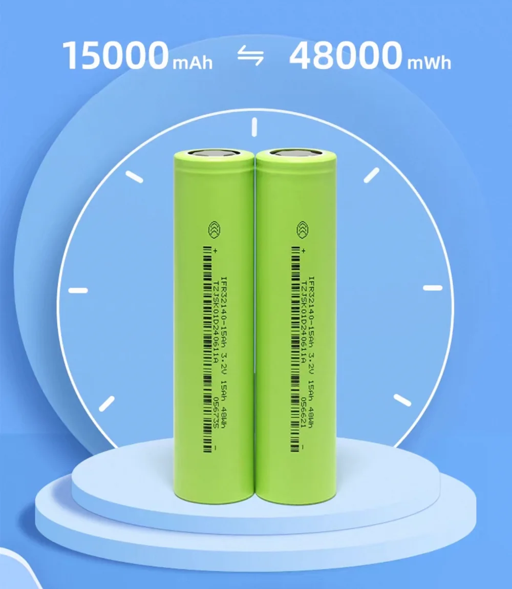 2026 15Ah 32140 Lifepo4 3.2V 48WH خلية بطارية سكوتر ذات سعة كبيرة A-grade Lifepo4 32140 Eve لتجميع حزمة البطارية