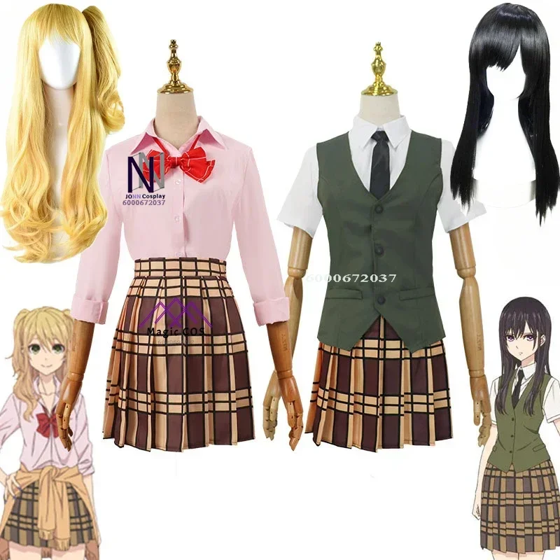 Citrus Anime Hot Cosplay Aihara Yuzu Aihara Mei Cosplay Costume Wig Best-selling Skirt Suits Wig Halloween Costumes for Women