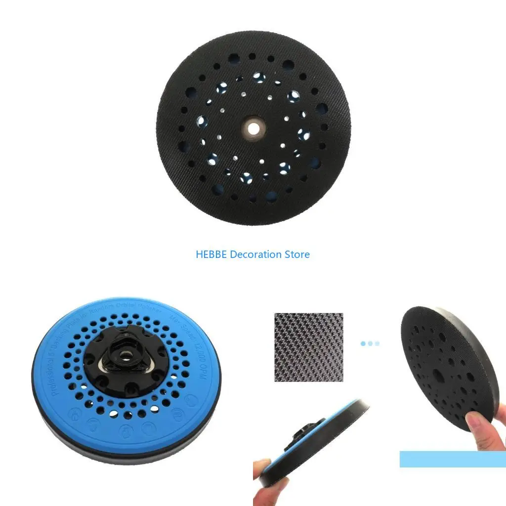 B0KC 5'' 49-Hole Adhesive Hook and Loop Grinding Pad for Orbital Sanding Machine