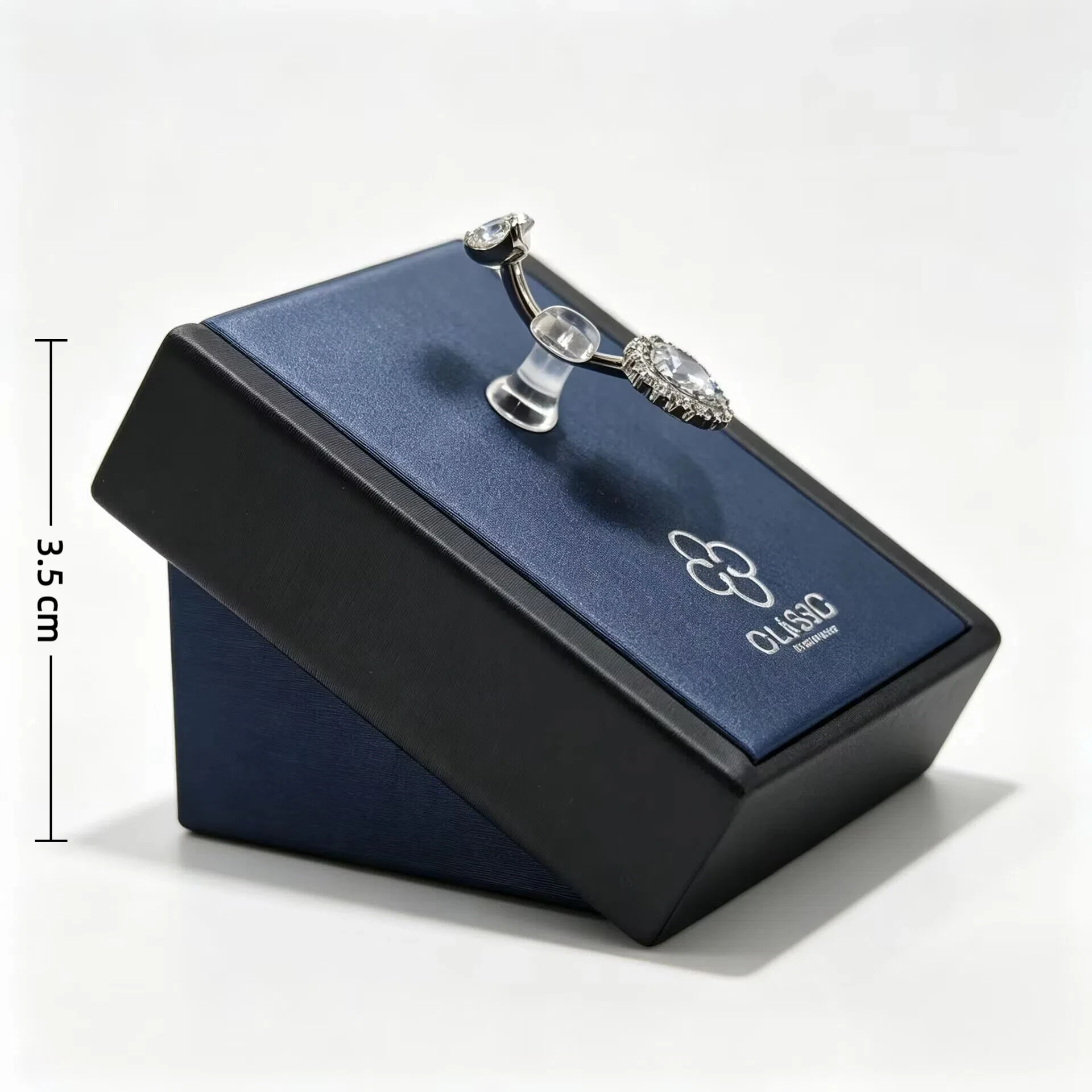 Faux leather Display Stand for 16G 14G Body Piercing Jewelry Display Holder Belly Nipple Body jewelry Organize