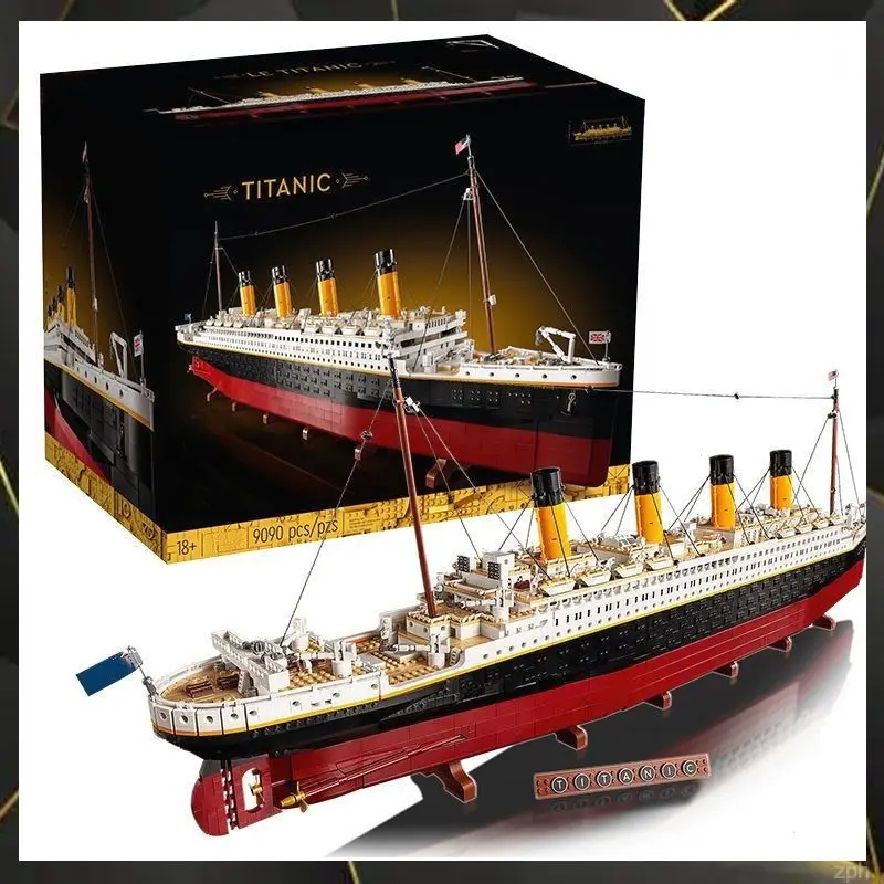 

WSUEL 2025 New 9090Pcs Large Cruise Boat Ship Model Home Decoration Compatible with 10294 For Children Birthday DIY Gifts