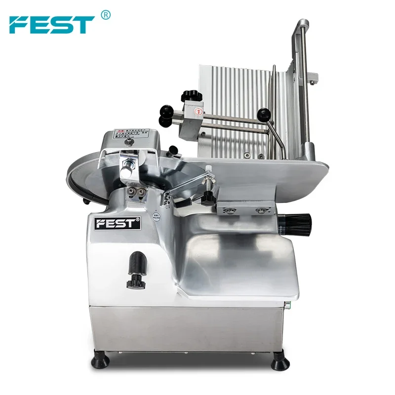 

Best Selling FEST Rc300 12" Automatic Fish Process Machine Sheep Meat Manual Frozen Meat Slicer Ham Press Machine