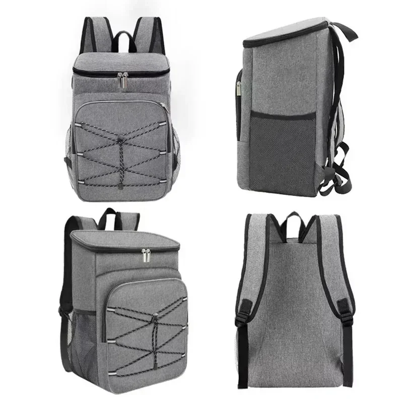 20L Portable Thermal Lunch Bag Durable Thicken Waterproof Cooler Ice Insulated Case Camping Oxford Food Box Dinner Backpacks