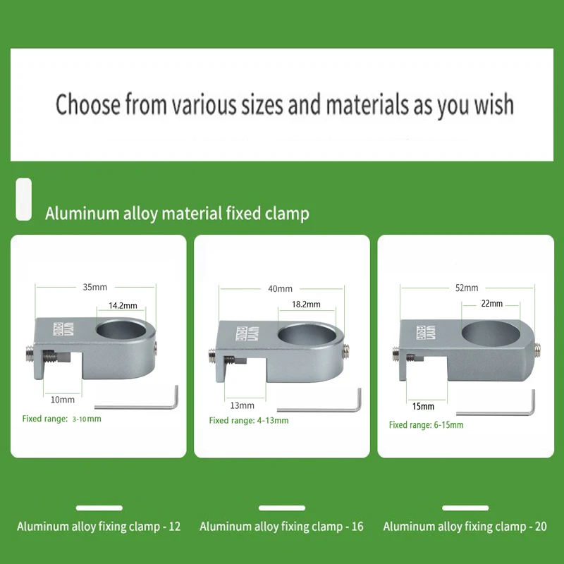 Aluminum Alloy Aquarium Holder Tank Feeding Clamps Aquatic Fish Plant Fixing Bracket Water Filter Pipe Accessory