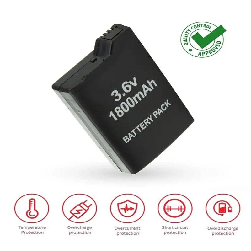 1 Stuks/2 Stuks 3.6V 1800Mah Games Vervanging Batterij Pack Voor Fit Sony Psp 1000 Serie 1001 1002 1003 Voor Play Station Draagbare