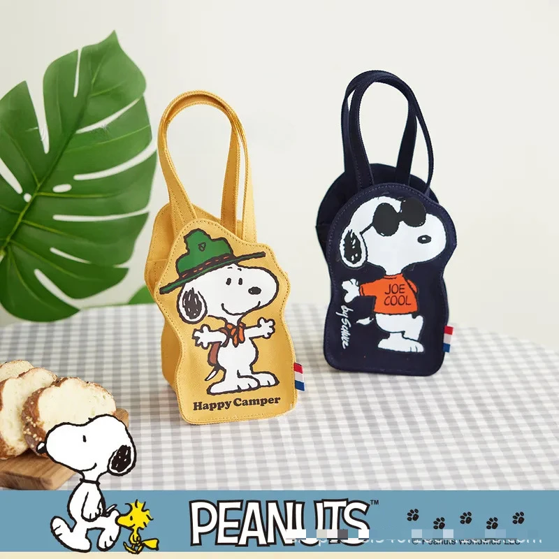 

Snoopy Canvas Handbag Anime Action Figure Anime Merchandise Decoration Kawaiii Cartoon Eco-friendly Handbag Girl Christmas Gifts