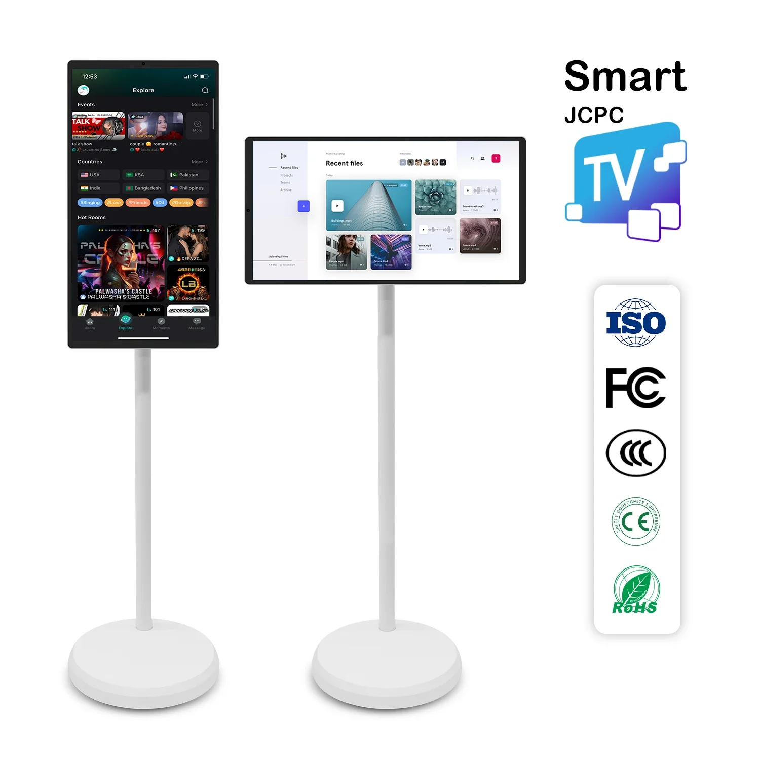 Smart Portable Tv Wireless Wifi Rollable Android  21.5 27 Inch Mobile Rollable Touch Screen Televisor Smart Tv 32