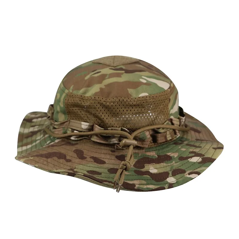2024 New Camouflage Tactical Bucket Benny Hats Casual Multicam Panama Summer Bonnie Cap Fishing Hiking Outdoor Camo Sun Caps