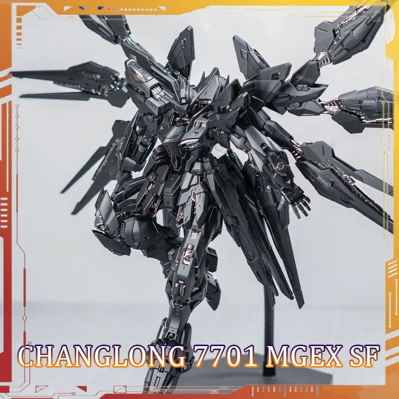 

Changlong 7701 MGEX Zgmf-X20A Strike Freedom Midnight Black Action Figure 1/100 Scale Assembly Model Kit Seed Anime Free Gift