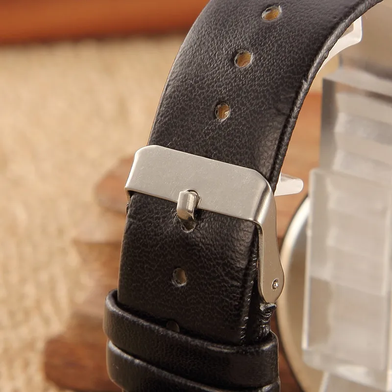 Reloj UTHAI CQ194 a la moda para hombre, nuevo concepto, reloj de cuarzo personalizado, reloj Simple en blanco y negro para parejas, relojes para hombre