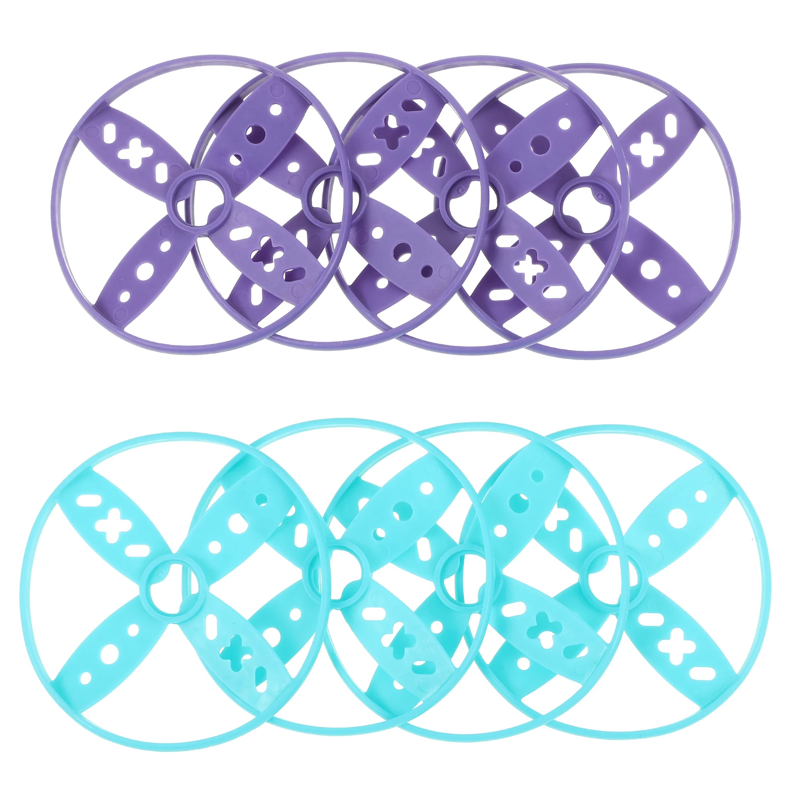 

8 Pcs Flying Disc Toy Smooth Plastic Kids Plaything Outdoor Fun Colored Interactive Dog Playground Safe Long Lasting