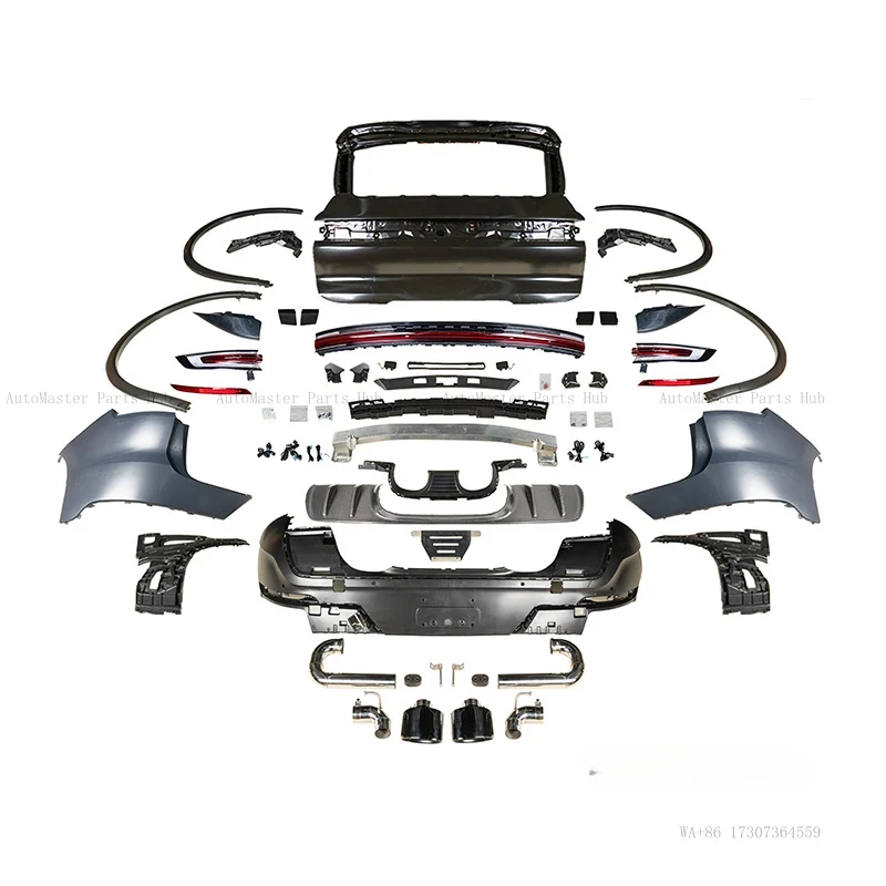 

2024 LED Taillights Rear Bumper Upgrade with Fog Light Cut-Out for Turbo GT New Body Kit for 958 2011-2017