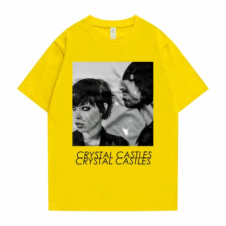 Crystal Castles Graphic T Shirts para Homens e Mulheres, T-shirts