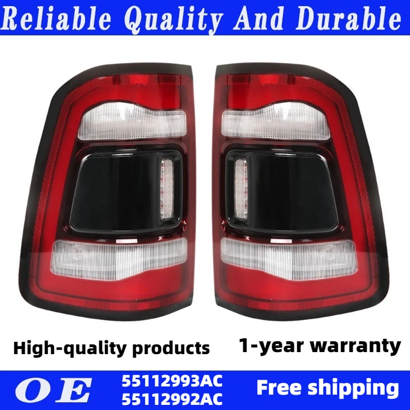 

High quality Left or right LED Tail Light 55112993AC 55112992AC 55112993AD 55112992AD For Dodge Ram Pickup Truck 1500 2019-2022