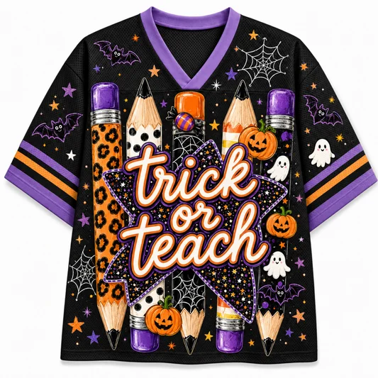 Summer Hot Selling Retro Fun Halloween Pumpkin Print V-neck Y2K Fashion Jersey for Adults and Children Plus Size Sports T-shirt