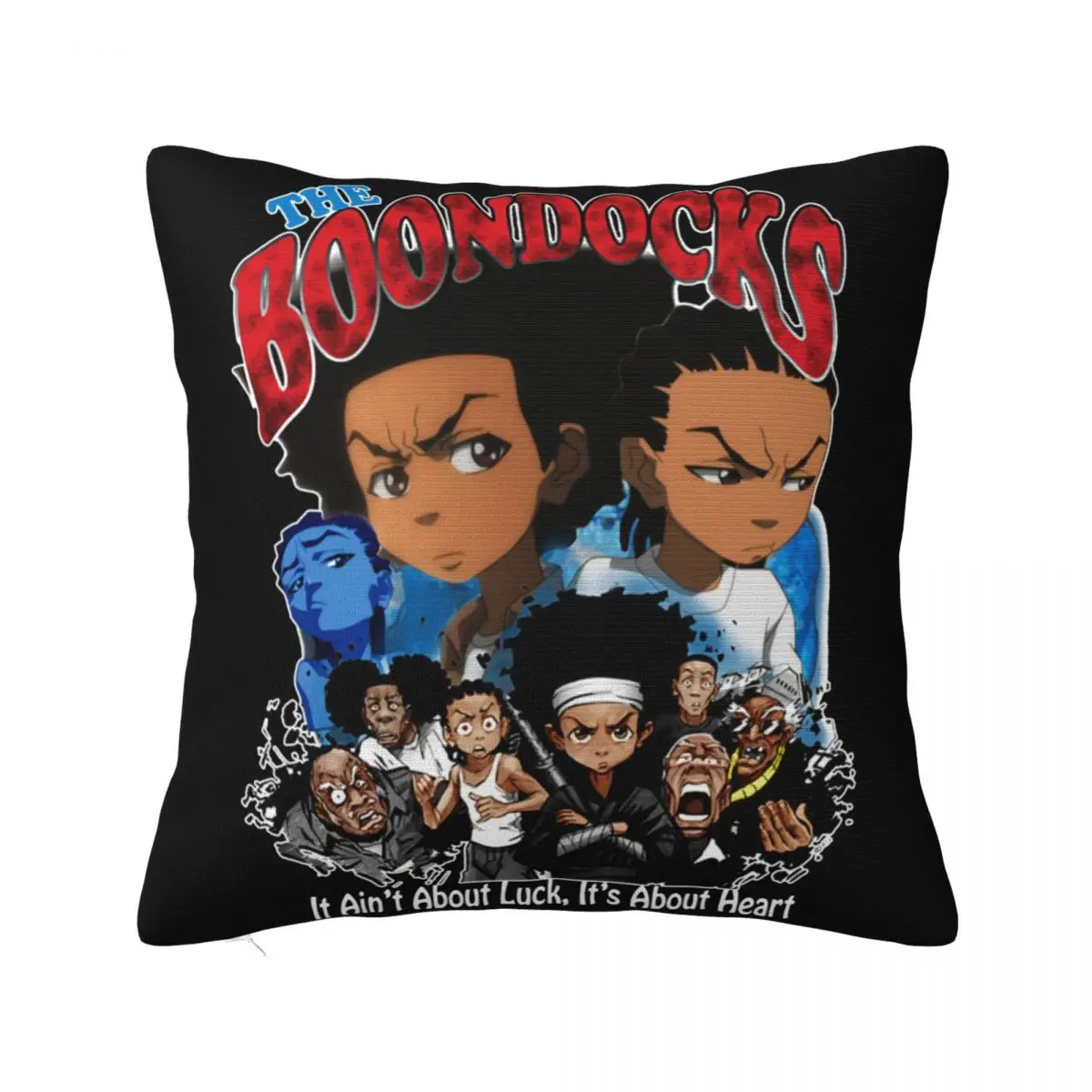 The Boondocks Poster Riley Freeman Huey PillowCases Accessories Printed Cushion Cover Decor Throw Pillow Cover Multi-Size