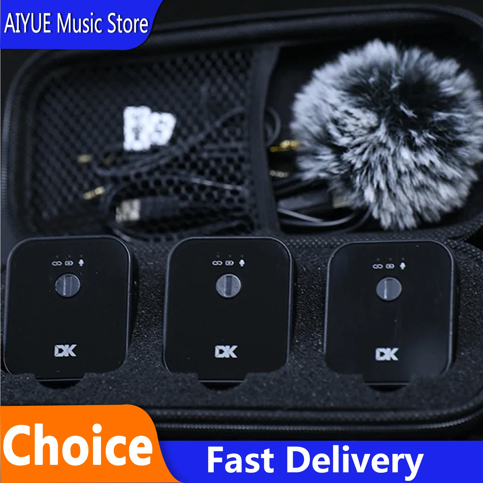 

MP-9 Wireless Microphone Intelligent Noise Reduction Wireless Lavalier Smart Microphone for Interview Program Recording