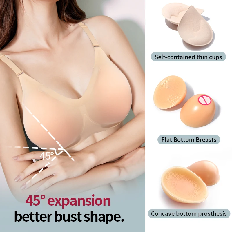 2015  Large Realistic Silicone False Breast  For Crossdresser Shemale Transgender Drag Queen Transvestite Mastectomy