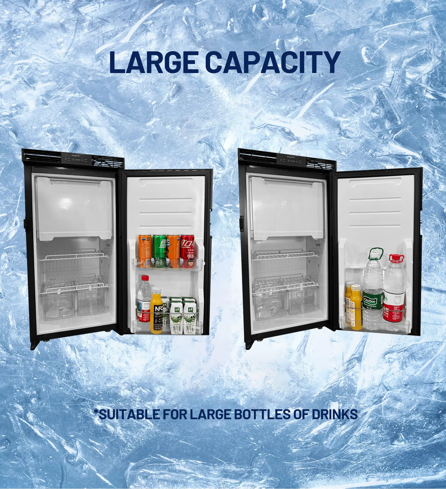 

12V DC RV Energy Efficient SAA CE Certified Camper Van Slim Compressor Fridge MA66 for RV