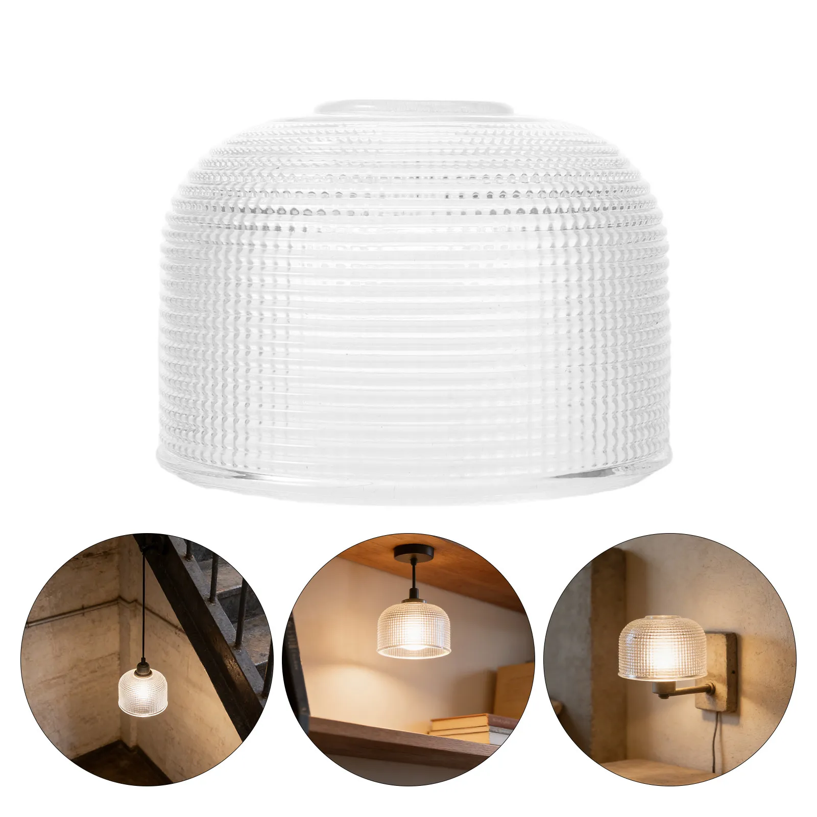 

Прозрачный стеклянный плафон E14, 3.8x2.8x1.2 дюйма, маленький светильник для потолочного, подвесного или настольного светильника, термостойкий, простой в установке