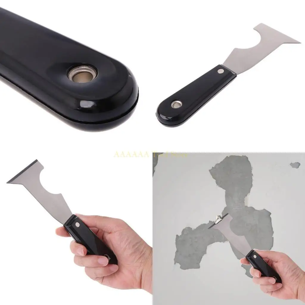 

A2BE Putty Knifes Scraper 5 in 1 tools Caulk Removal Tool Spackle Knifes Paint Remover Painters Tool Paint Can Opener