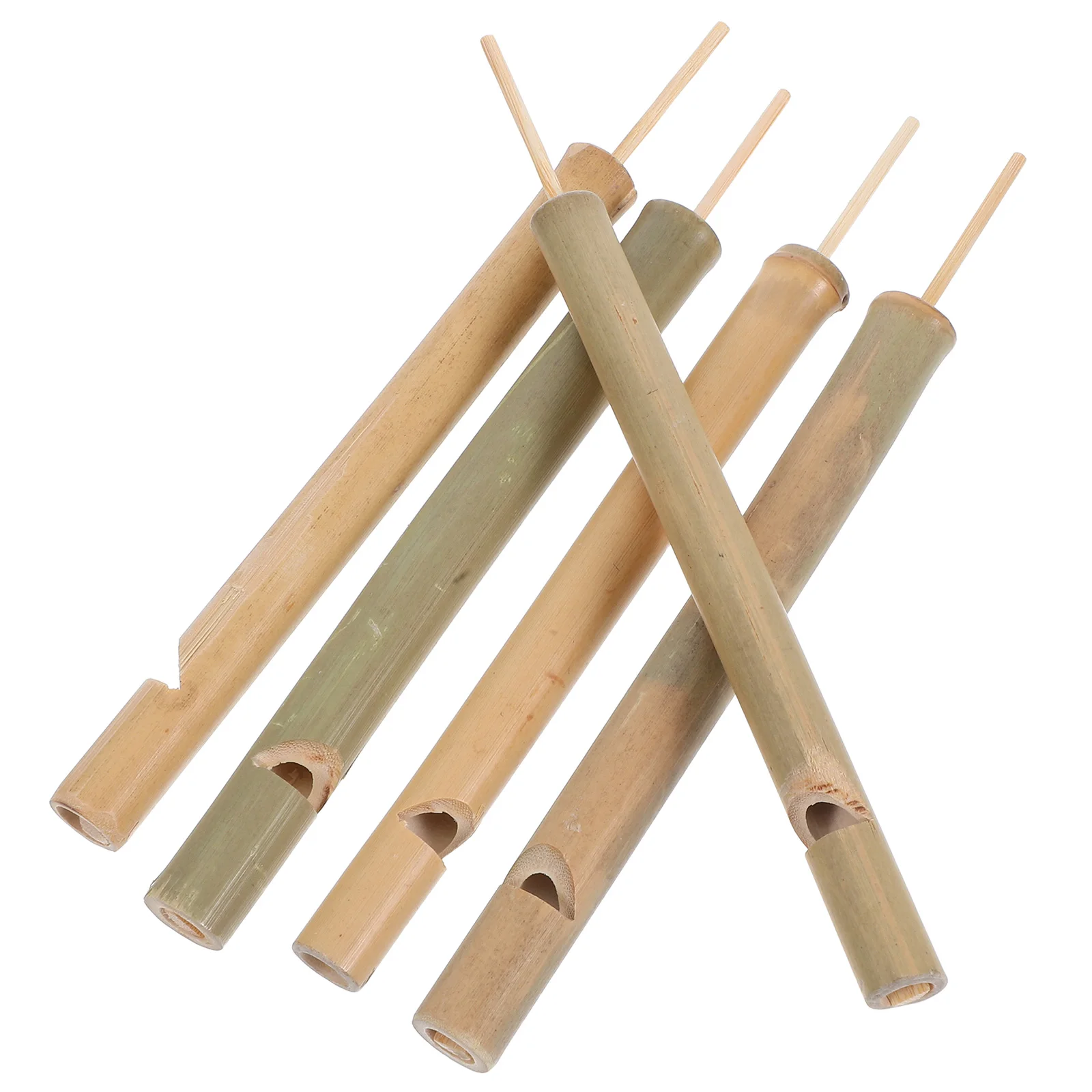 

5 Pcs Bird Flute Whistle Bamboo Whistles Teens Toy Tongue Warbler Slide Musical Instrument