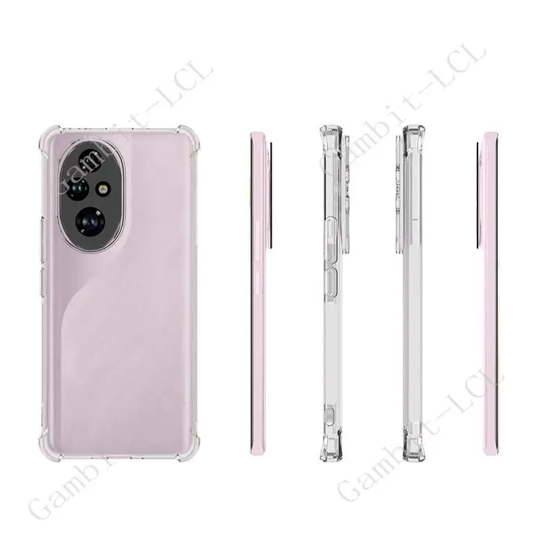 Anti-Falling Case For Honor 200 Pro 200Pro ELP-AN00 ELI-AN00 Soft Silicone TPU Original Shockproof Back Cover ON Honor200