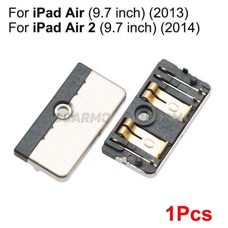 Aocarmo For iPad 5/6/7 2017 2018 2019 10.2 Pro 9.7 10.5 12.9 Battery FPC Connector Contact On Mainboard  For iPad Air Air2 Air3