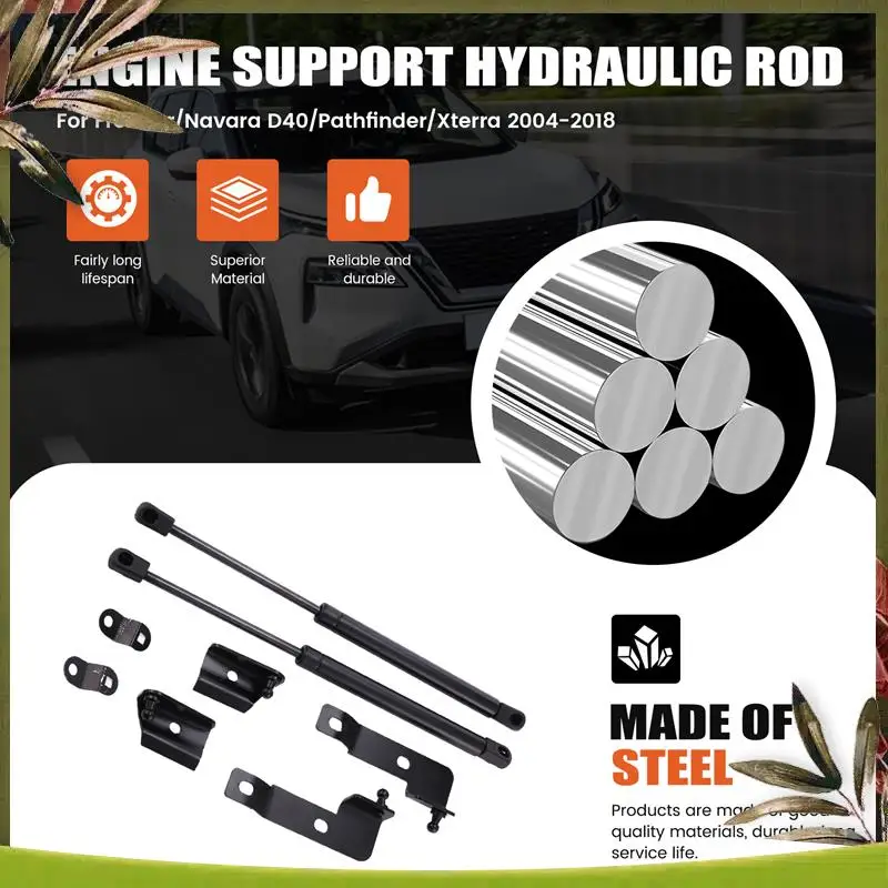 

NEW Front Hood Bonnet Gas Strut Lift Support For Nissan Frontier Navara D40 Frontier Xterra Pathfinder 2004-2018