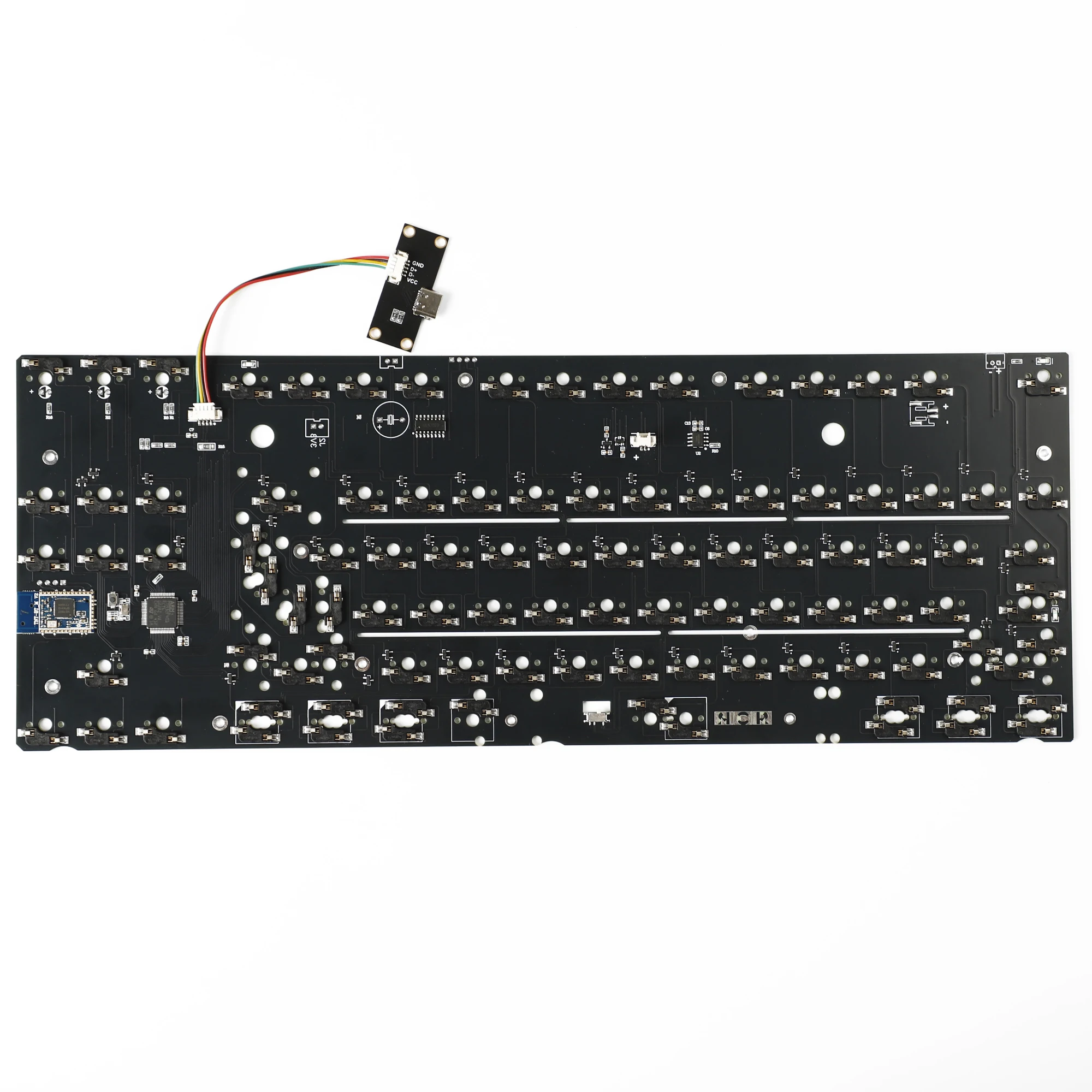 YMDK NCR80 R3 Hot Swappable Bluetooth Wireless Mechanical Keyboard Kit ANSI ISO Detachable PCB
