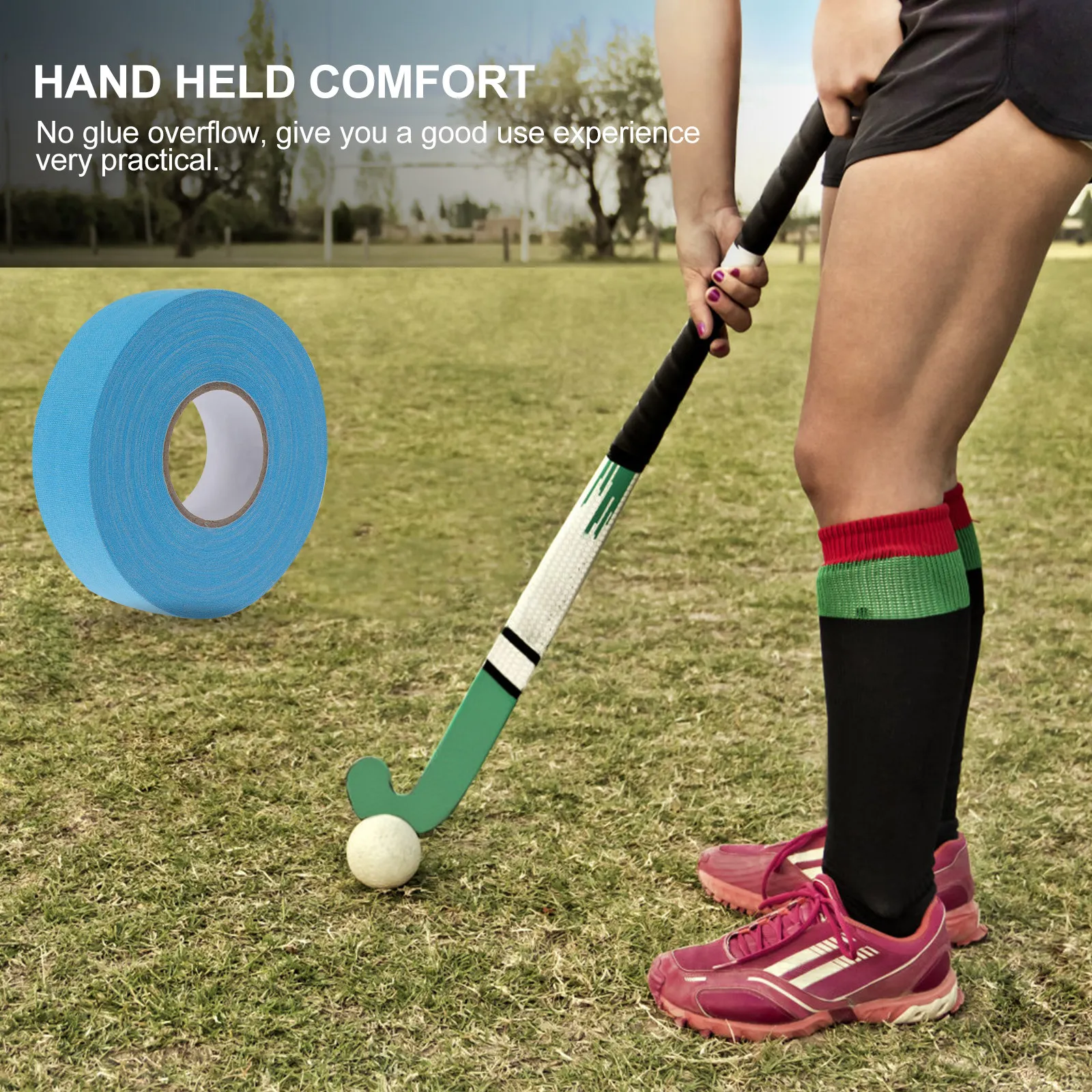 

1Pcs Handle Sticking Tape Anti-Slip Grip Tape for Hockey Sporting Equipment Air Lifting Ring Puck Tools Comfortable Supple