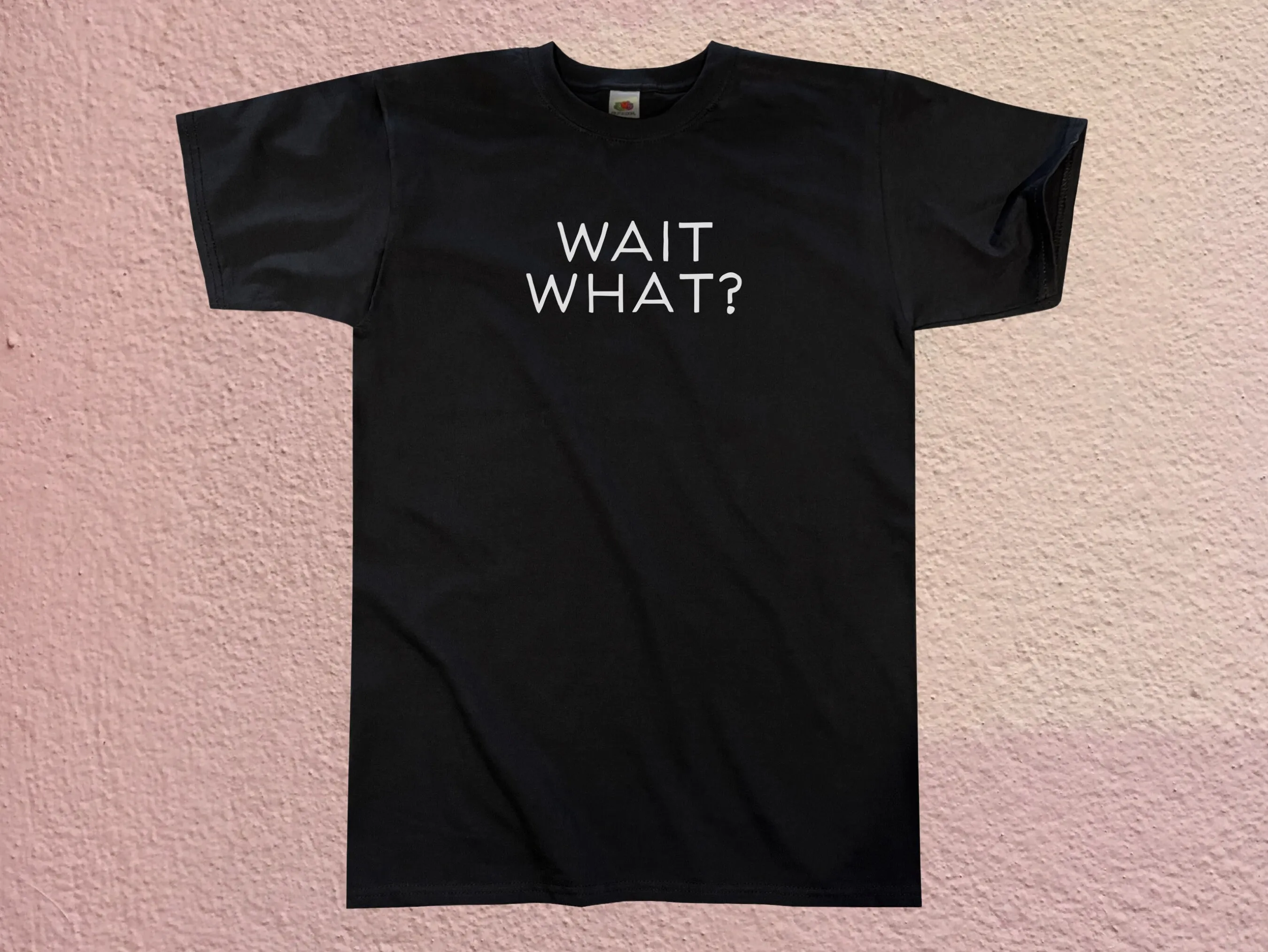 

Мужская футболка Wait What XS S M L XL