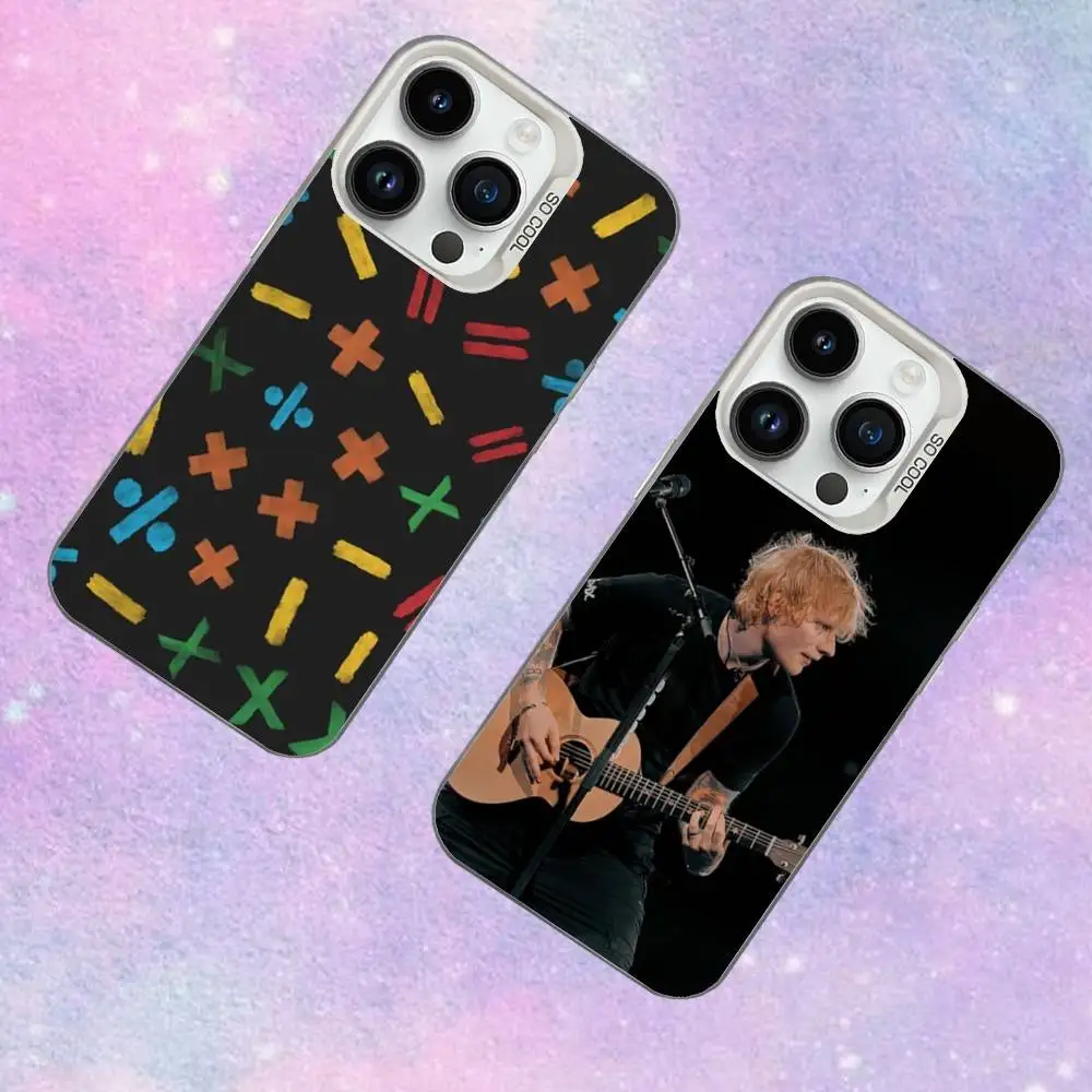 

Singer E-Eds Sheeran-ns Phone Case For iPhone 16,15,14,13,12,11,Mini,Pro,SE,MAX White Matte Shockproof Cover