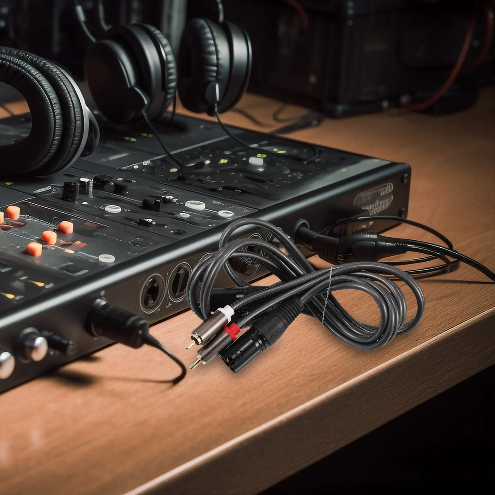 Dual Rca Male to Dual Xlr Male Audio Cable for Mixer Amplifier Stereo Balanced Sound Transfer Professional Home Studio Equipment