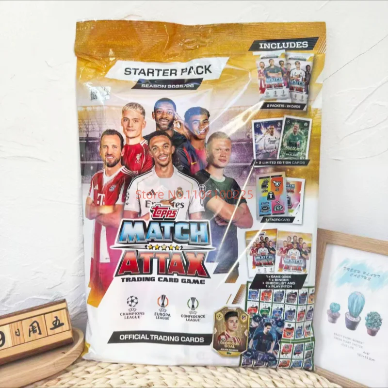 2026 الموسم الجديد مباراة Attax Eco Pack بطاقة تجارية شحن سريع مجموعة بطاقات ألعاب الأولاد هدايا عيد الميلاد #4