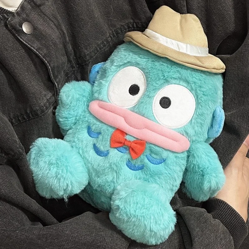 

In Stock Original 22cm Sanrio Hangyodon Plush Toy Half-Fishman Ugly Cute Fish Children'S Birthday Gift Doll For Friends