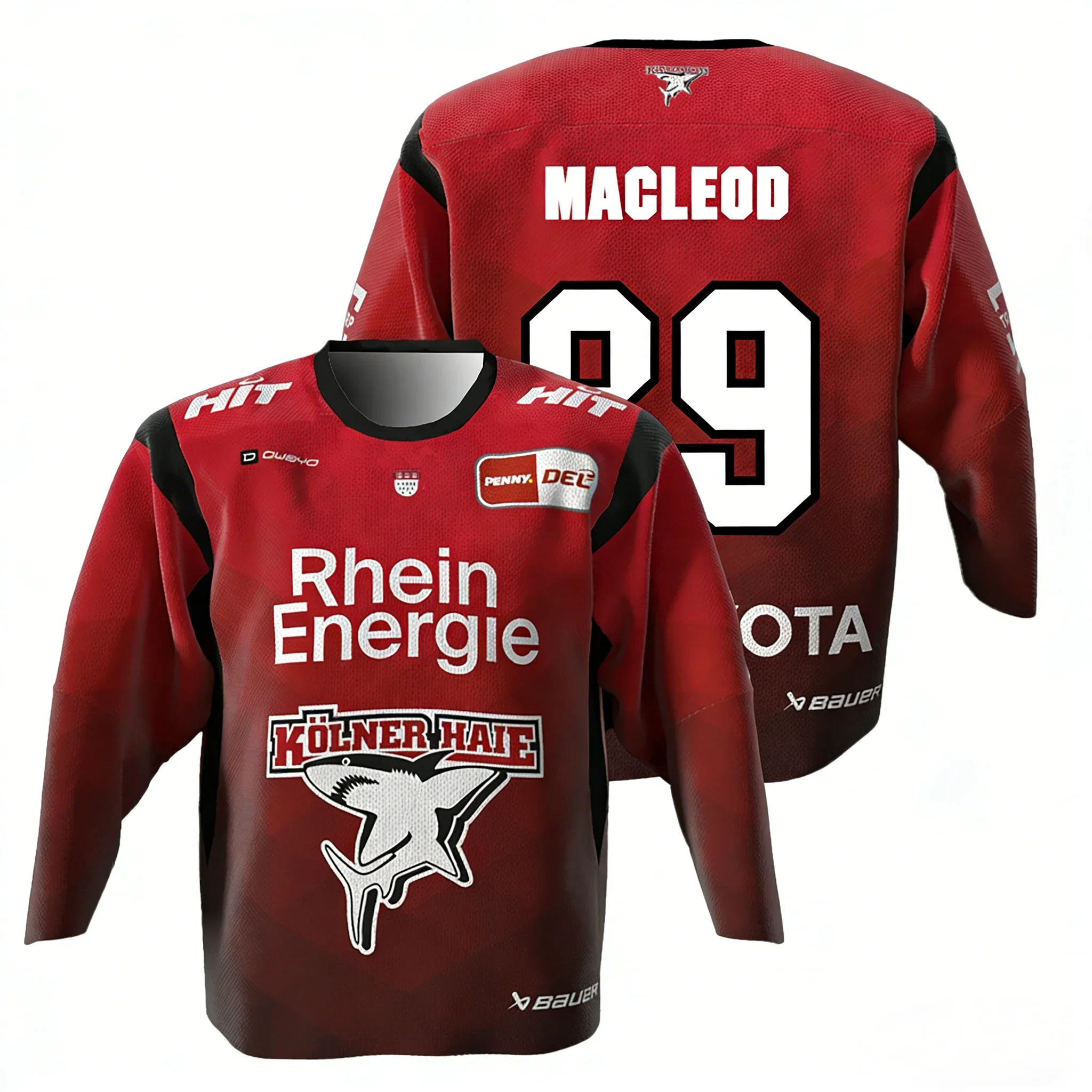 K Ö Lner Haier MacLeod # 89 Russell 2026 DEL Parent Child German Ice Hockey Jersey 3D Printed Round Neck Long Sleeve T-shirt Top