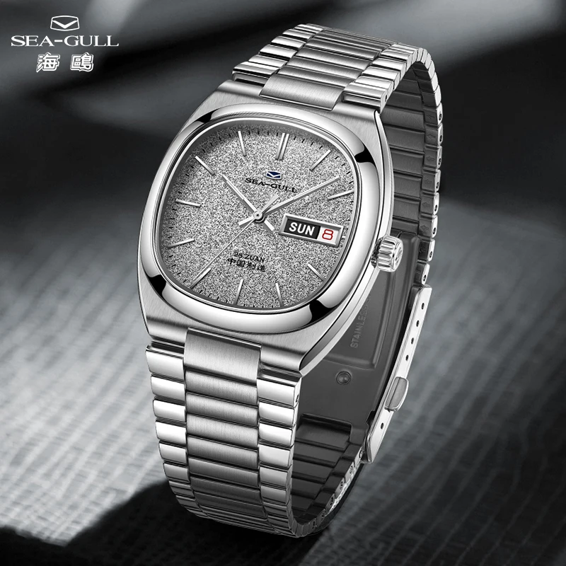 Seagull Vintage TV 36 мм Механические мужские наручные часы ST2100
