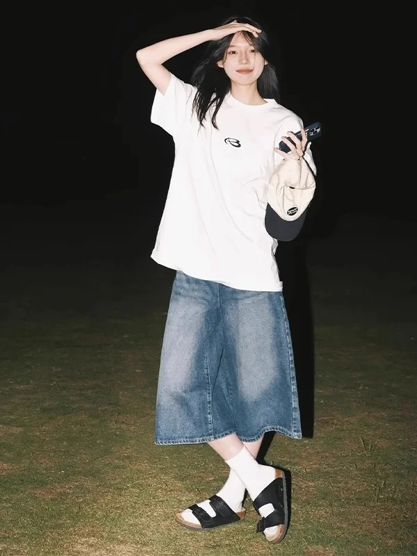 

Bell Bottom Jean Y2K Women'S Clothing Holiday Vacation Travel Beach Female Denim Fashion Comfortable Light Thin Breathable Cool