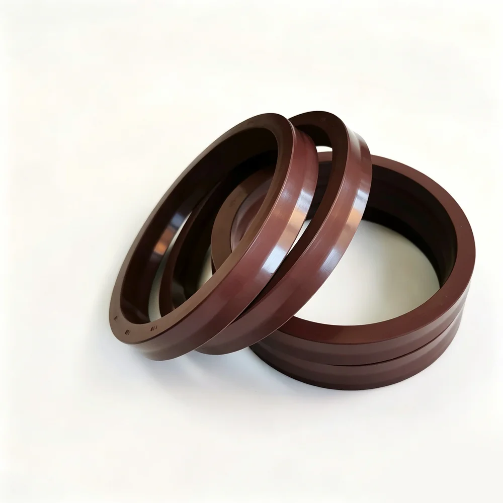 1Pcs FKM UN/Y-Type Radial Shaft Seal ID 60-75mm Fluorine Rubber Shaft Piston Rod Single Lip U-Shaped Cup for Hydraulic Cylinder