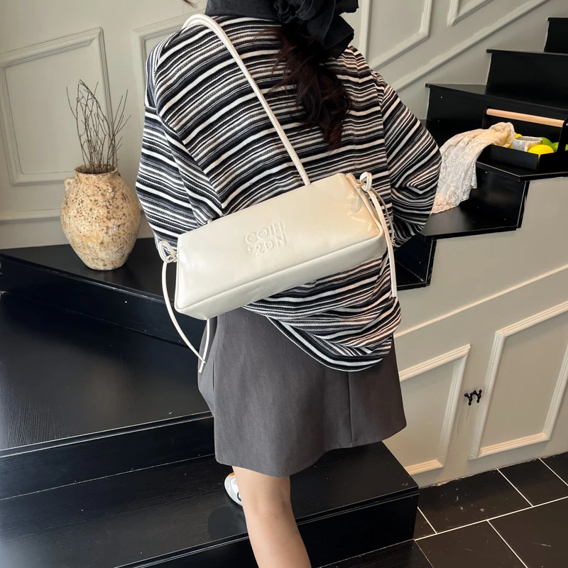 

Женская модная модная сумка с буквенным логотипом, сумка через плечо, роскошная сумка-тоут для однотонного покупателя