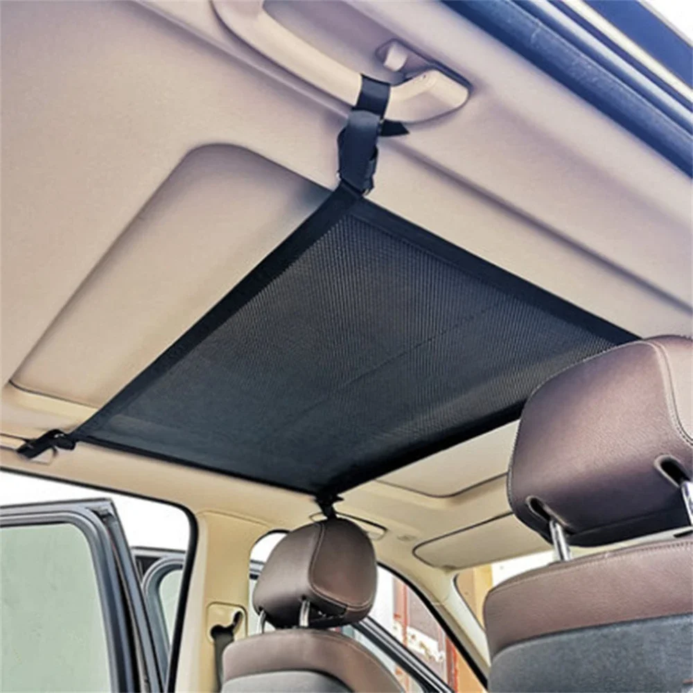 Car Trunk Organizer Adjustable Backseat Storage Bag Net High Capacity Multi-use Oxford Seat Back Holder Clothes Luggage Bag
