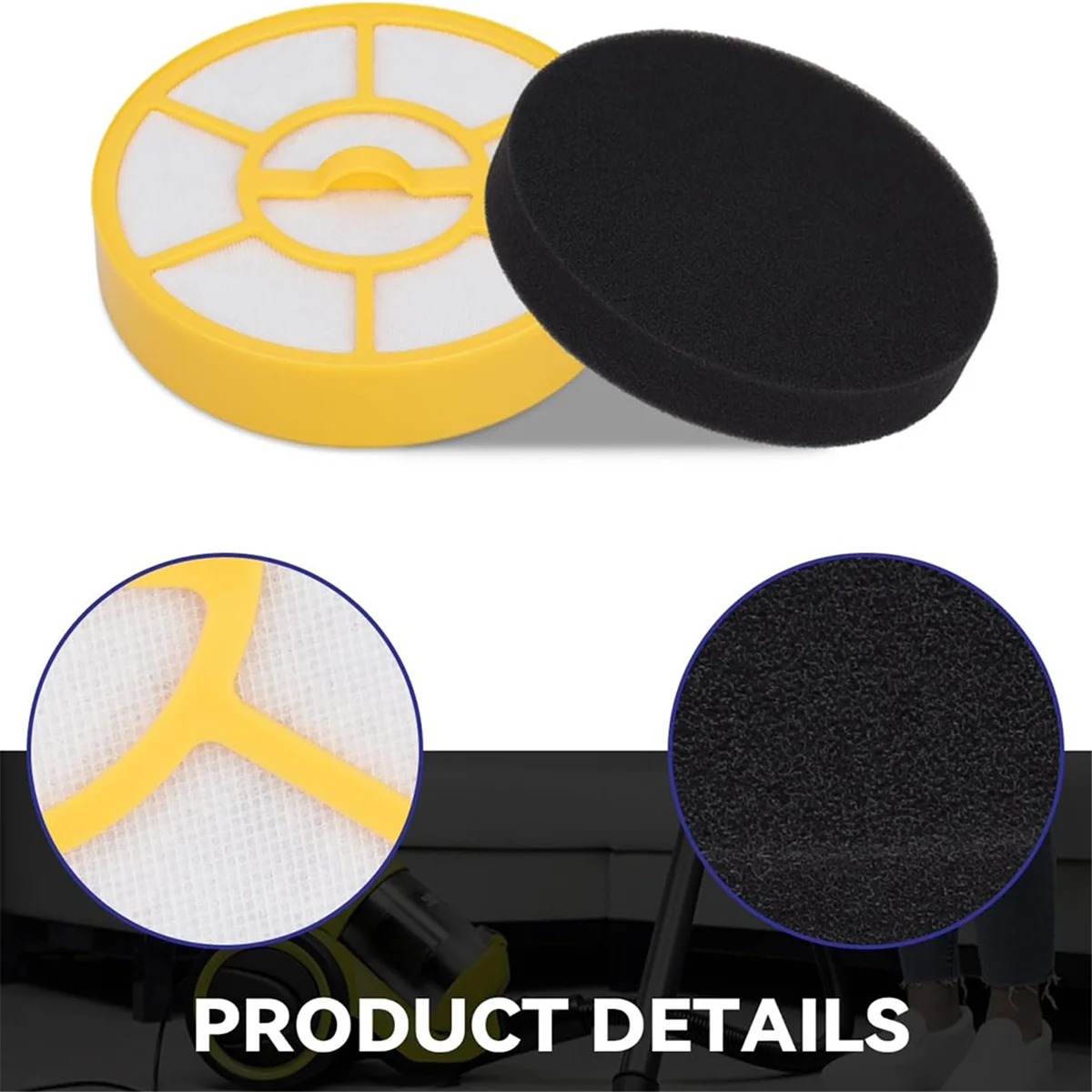 قطع غيار فلتر AA26P متوافقة مع المكنسة الكهربائية Karcher VC3 1.198-125.0، 2.863-238.0 - ملحقات مجموعة الفلتر