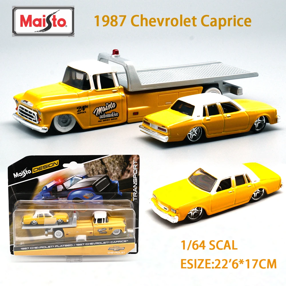 Maisto 1:64 Diecast Alloy Model Car 1/64 Muscle Convertible 1987 Buick T-Ype Transportation Fleet Trailers Ford Bronco Wildtrak